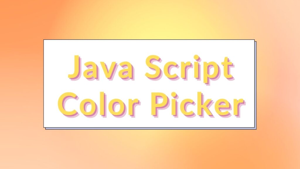 JavaScript-ColorPicker